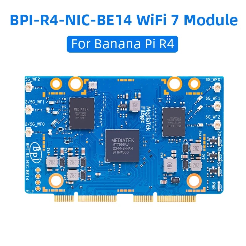 Bananapi Bpi R4 Wifi 7 - BPI-R4 BPI-R4-NIC-BE14 Módulo WiFi 7 con