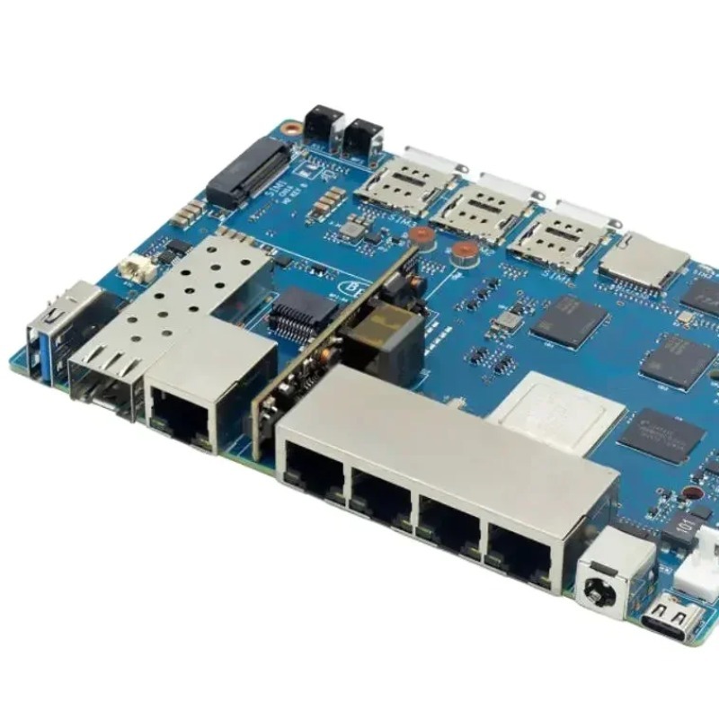 Placa de enrutador Wifi 7 con  - Bananapi Bpi R4 Wifi 7 reseña y precio