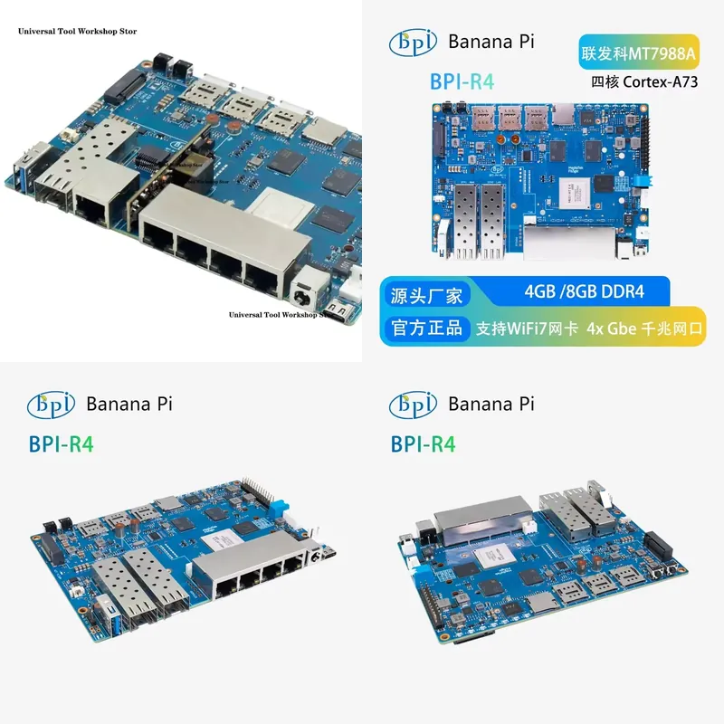 Placa Router WiFi 7 Banana Pi  - Bananapi Bpi R4 Wifi 7 reseña y precio