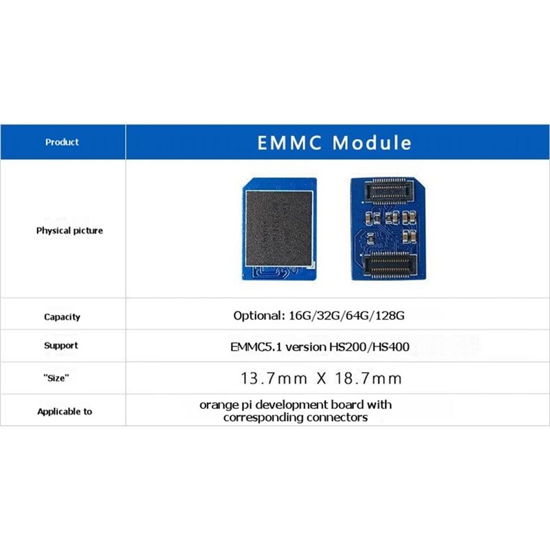 Módulo EMMC B04B-32GB para Ora - Orange Pi 5 Plus 32Gb reseña y precio